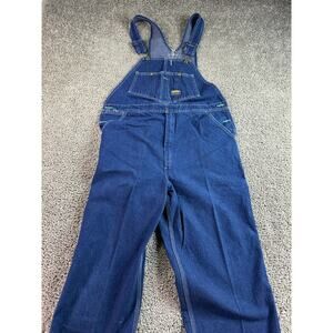 OSH KOSH B’GOSH Overalls Mens 38 Denim Vestbak Bib Workwear 38x27 VINTAGE